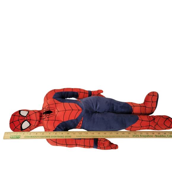 27" Spider-Man Plush Pillow Marvel Jay Franco Stuffed Superhero Toy Red Blue - Picture 7 of 16